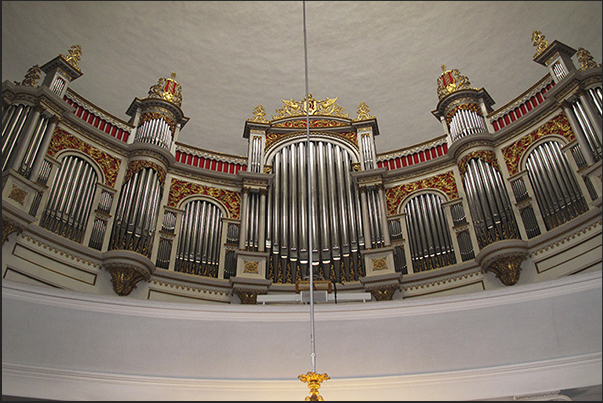 The great pipe organ in the Cathedral