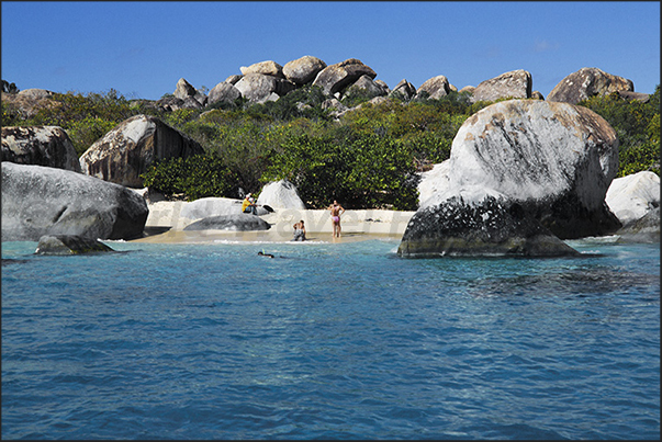 Virgin Gorda Island. The Round Rock Park of The Bath