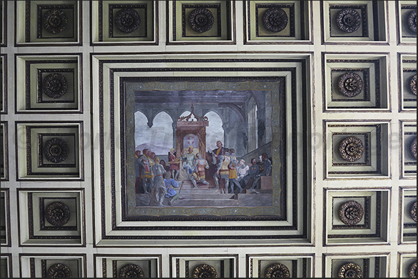 The ceiling of the Swiss Guard Hall
