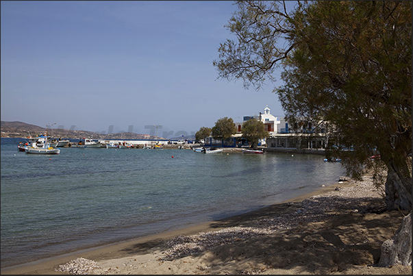 Pollonia Port on the north-eastern tip, port of embarkation for the neighboring island of Kimolos