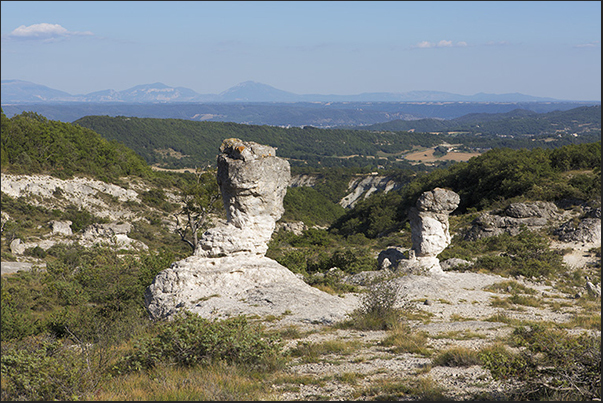 Les Mourres is an area that overlooks Durance river valley not far from the town of Forcalquier famous for lavender