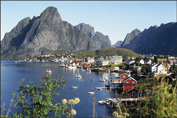 Moskenosoya island, town of Reine