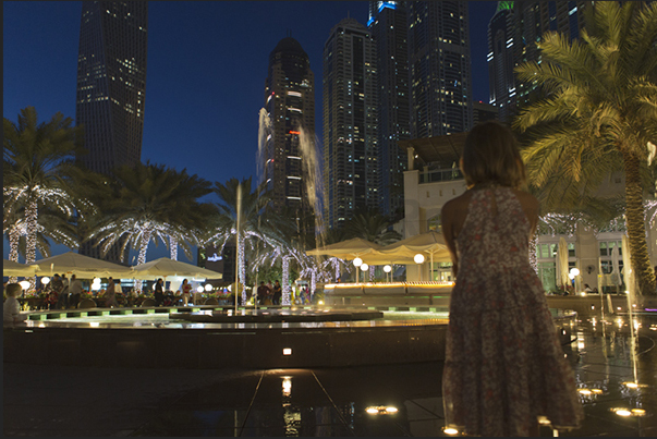 The skyscrapers that overlook the Marina