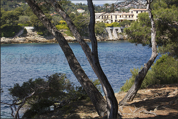 Coastal path that from the village of Saint Jean runs along the Cap Ferrat peninsula