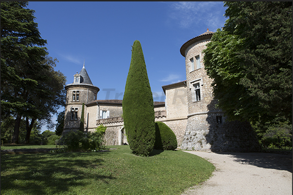 Mouans Castle with its unusual three-pointed star shape