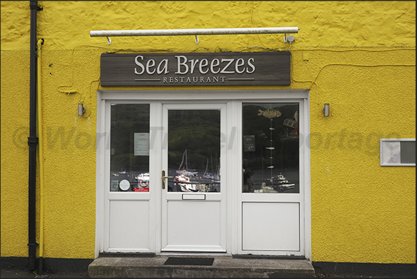 Portree fishing village on the east coast of the island. Shops, bars and restaurants on the seafront