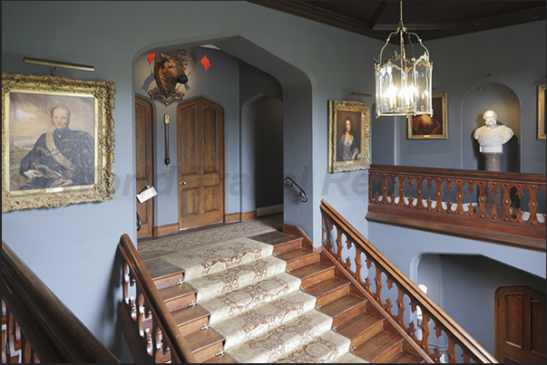 Entrance staircase in Dunvegan Castle