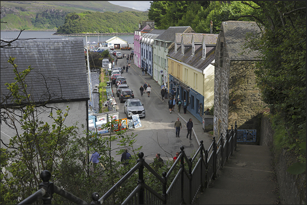 Fishing village of Portree on the east coast of the island