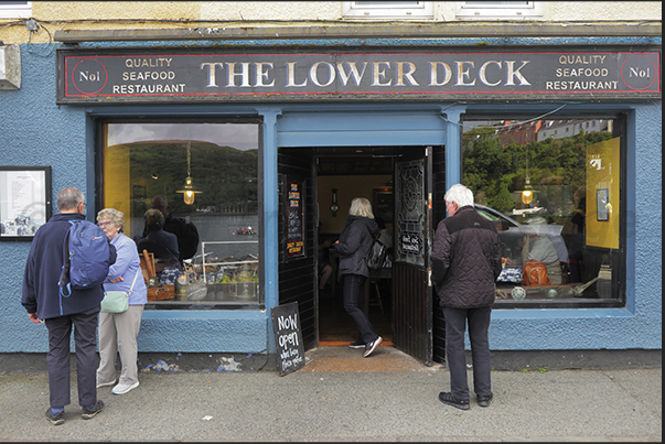 Portree fishing village on the east coast of the island. Shops, bars and restaurants on the seafront
