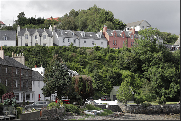 Fishing village of Portree on the east coast of the island