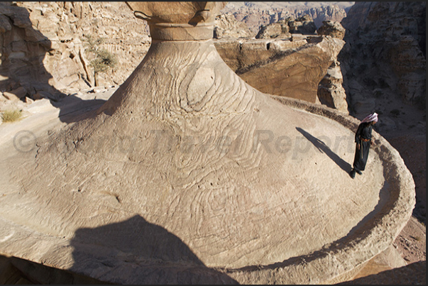 The roof of the Al-Deir Temple known as The Monastery