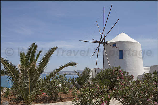 Antiparos. The windmills, some restored and some still in working order, can be seen everywhere on the island.