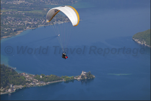 Parasailing on the lake