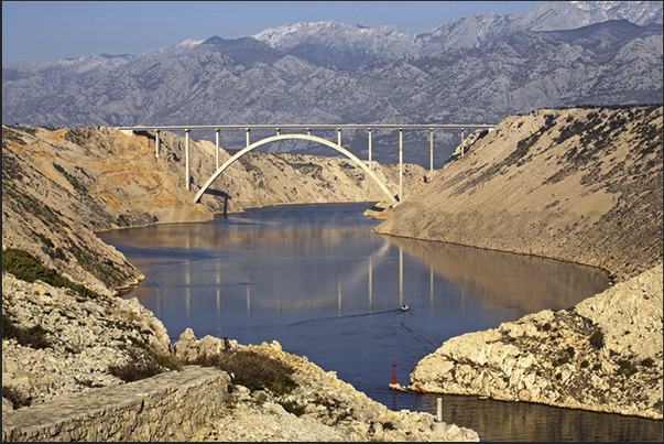 The bridge on the Velebitski Kanal